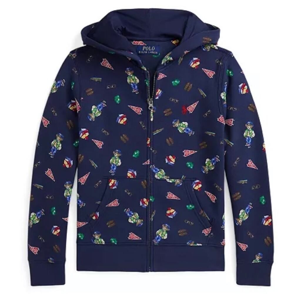 Polo Ralph Lauren Polo Bear Fleece Full Zip Hoodie Boys Sz. L
